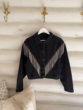 All Saints Marlene Fringe Jacket